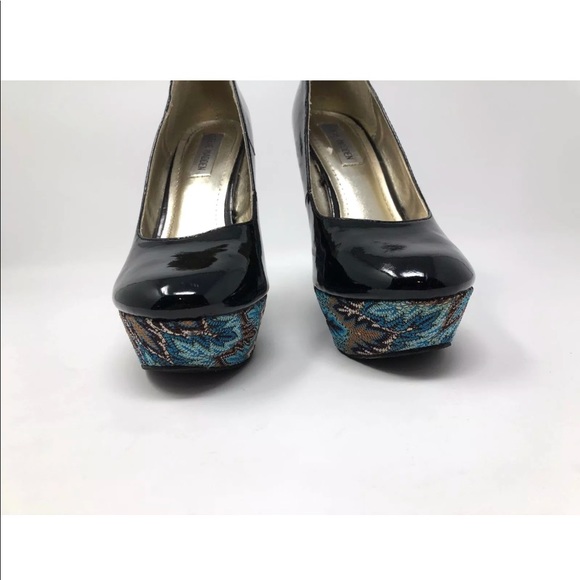 Steve Madden Wedge Heel Platform Print Fabric - Picture 4 of 8